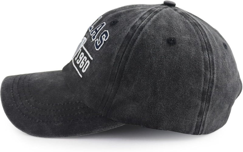 Terojnkl Embroidered City Football Hat for Men Women, Adjustable Unisex Cotton Fans Baseball Cap - Image 3